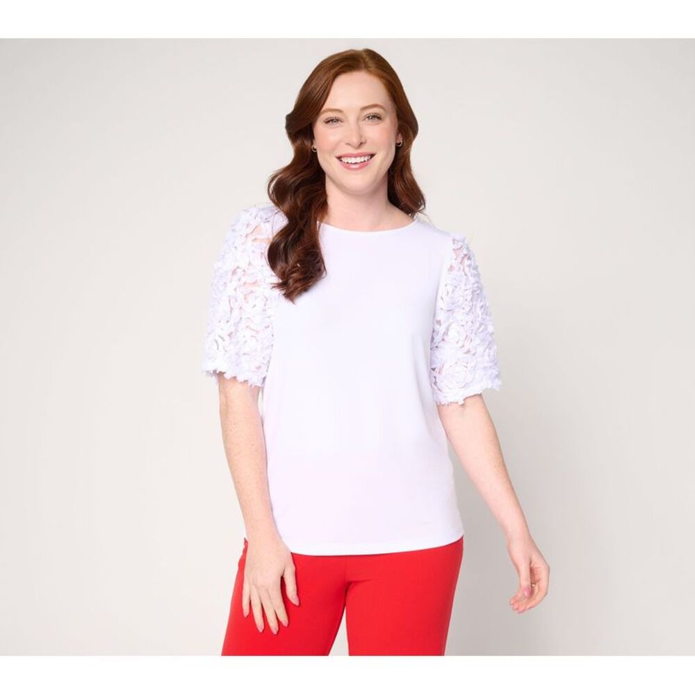 Susan Graver Women's Top Sz XS Make Your Selection: Liquid Multi-colored A735944